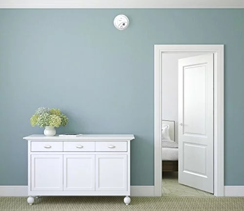 Carbon First Monoxide Hardwired (CO) Battery with BRK Backup Smoke Alert SC-9120B and Detector