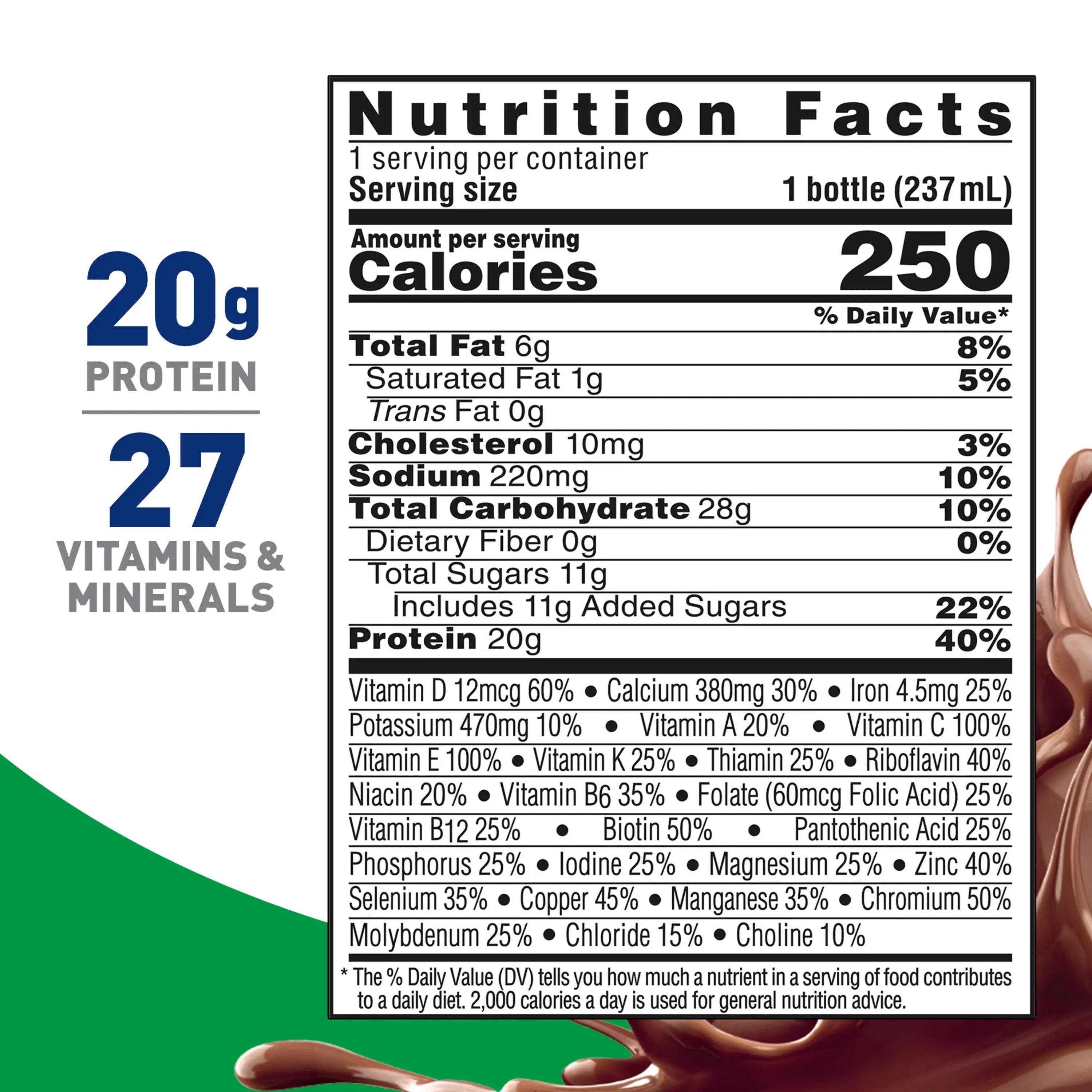 '- 24 High Protein Nutritional 20g Count 12 Packs) Protein, Chocolate, Drink, BOOST (2 Rich