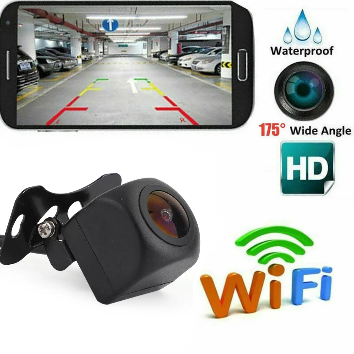 Backup For Android Fit Cam WiFi Wireless Car Camera Rear 175 iPhone View