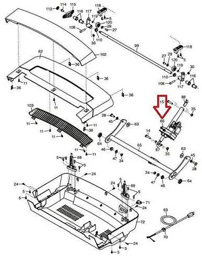 SJJ1-12 Motor Incline or 406125 Treadmill Inc. or 406125 with Elevation Works or Lift & Icon 406941 Fitness, NordicTrack Actuator Health