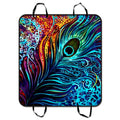 Trucks Peacock Design Cars SUV 54x60 Trunk Mat Hammock Car GCKG and inches Pet Cargo Seat Mat For Seat Colorful Dog Mat Cover Car