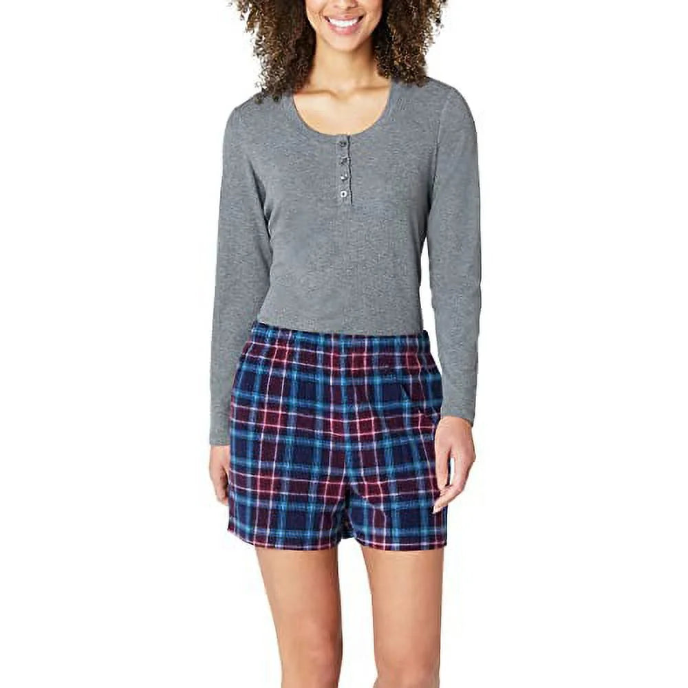 Large) Pajama Waffle Women's Bauer Eddie 3-Piece Knit (Gray, Set
