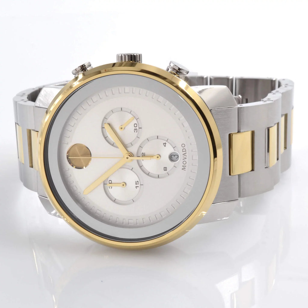 Dial Watch Chronograph Bold 3600432 Movado Men's Silver
