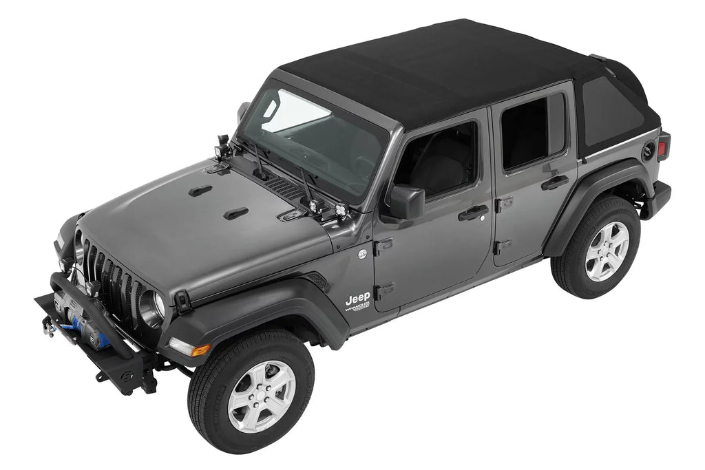 Current, Jeep Bestop Years Wrangler Model Trektop Black JL, Twill a 2018 (56863-17) for 4-Door to