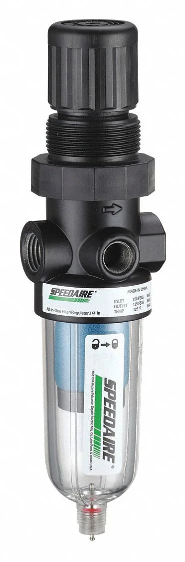 micron Filt-Reg,1/4"NPT,4 Speedaire 4ZK81 cfm,0.01