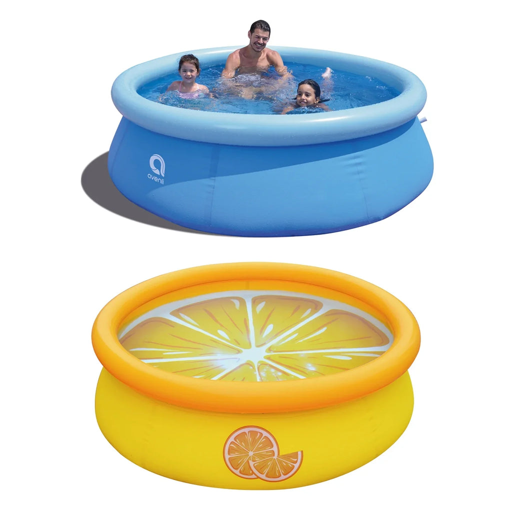 Prompt & Outdoor Inflatable JLeisure Set Orange (2 Pool Pack) Swimming