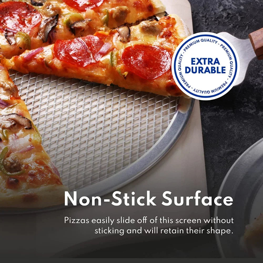 Baking & Perfect Seamless Tools, Gadgets, Kitche Bake Kitchen For Evenly Restaurant-Grade 1pc, Shortens Pizza Baking Screen, Pizza Bakes Aluminum Pizza Pizzerias & Restaurants, Screen, Aluminum Time!