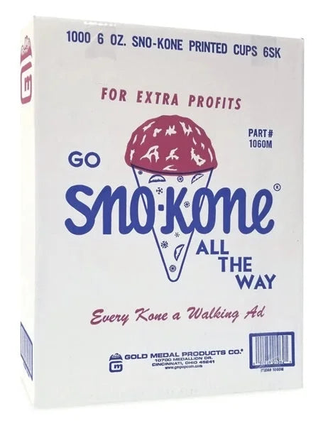 1 of 1060 Snow Cups Sno-Kone - Quantity Cone Gold Medal 5000-Count