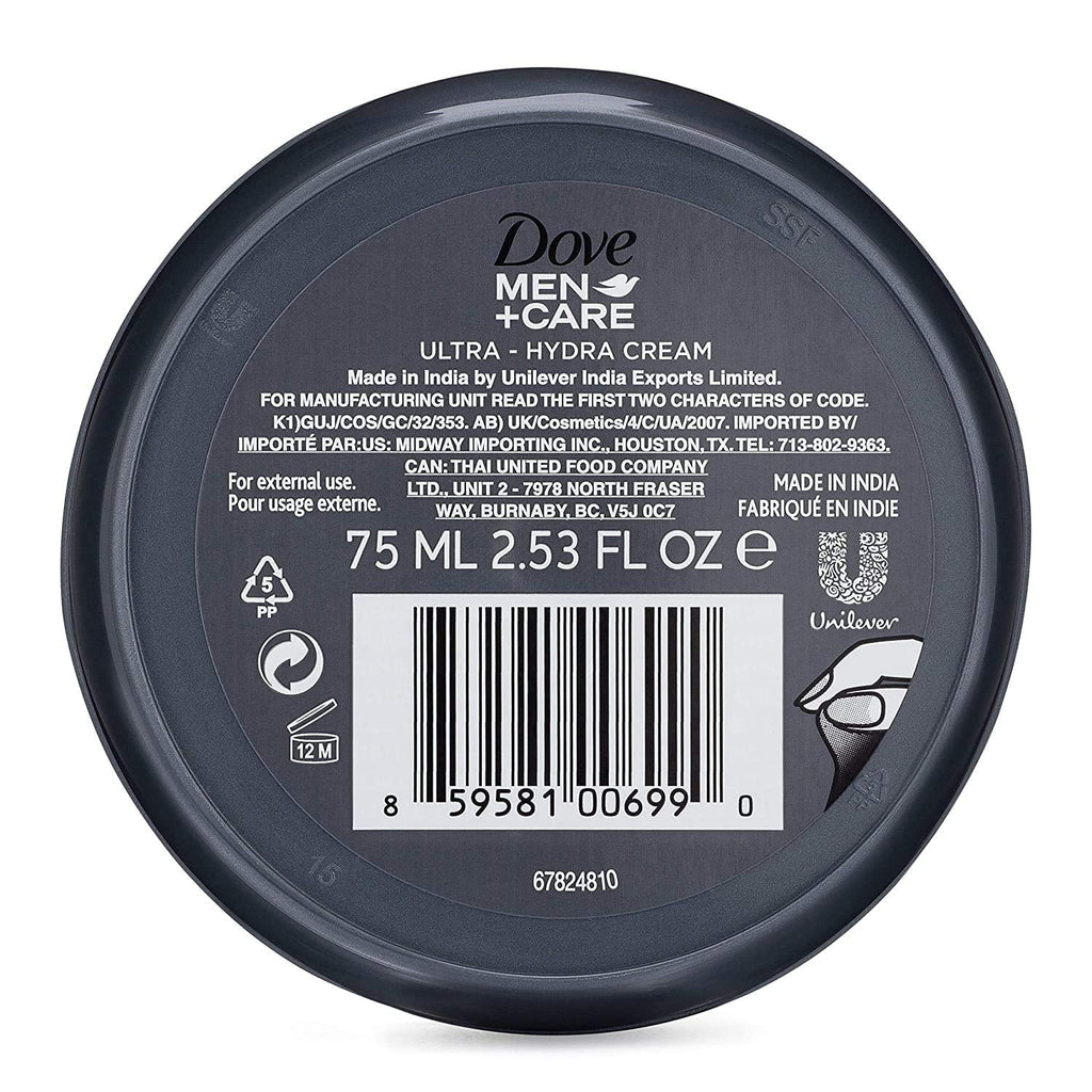 Cream (Pack Ultra-Hydra Hour Of Men+Care With 2.53 Oz Fl 5) Dove Moisturization, 24