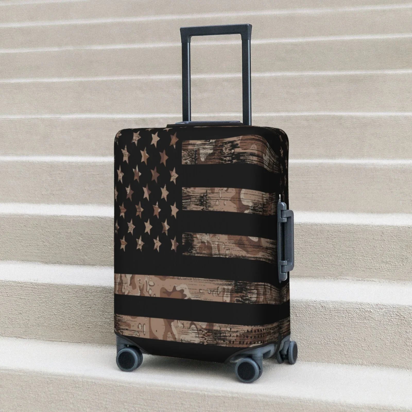 Luggage 18-32 Suitcase Fits Junzan Inch Desert Flag - With Luggage Print Protector Washable Cover American Fashion Camouflage