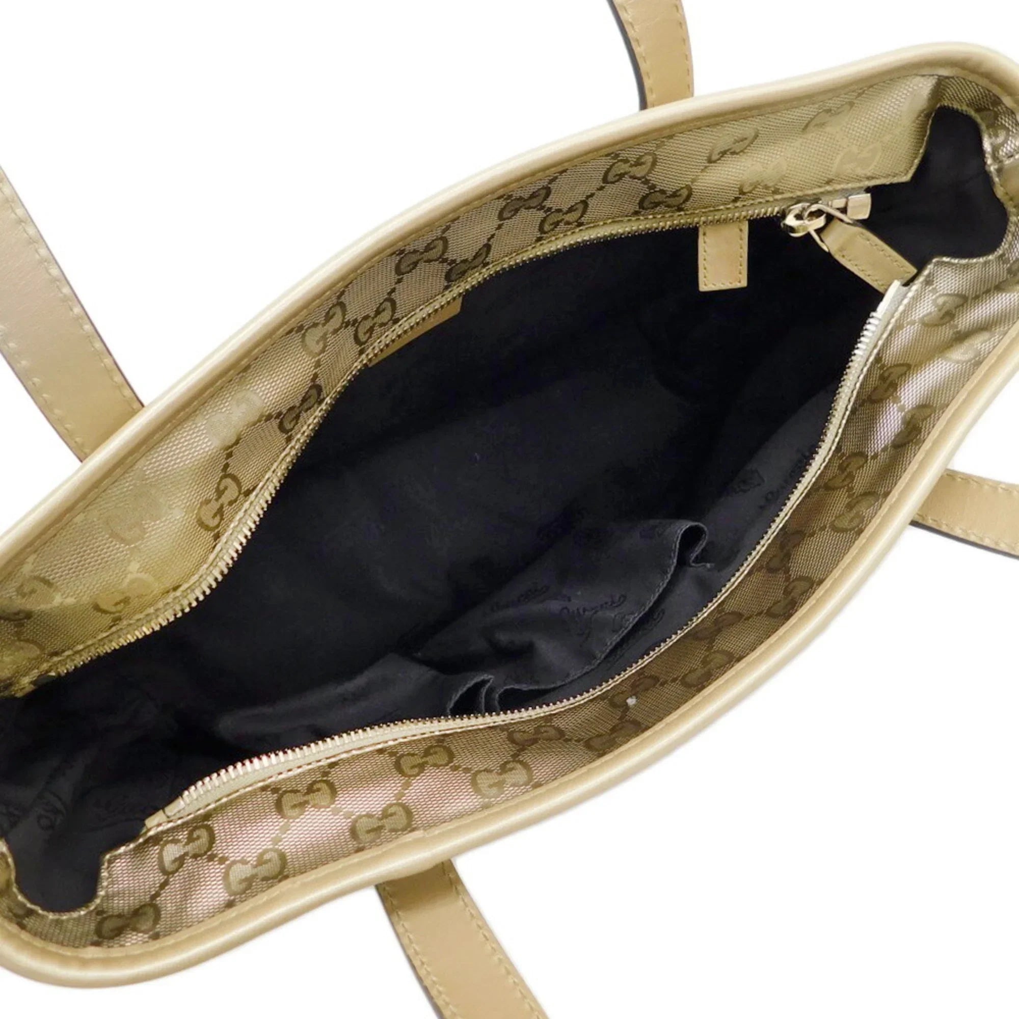 Gold GUCCI 211138 New) Pre-Owned 002123 Handbag Bag Implement (Like GG Tote