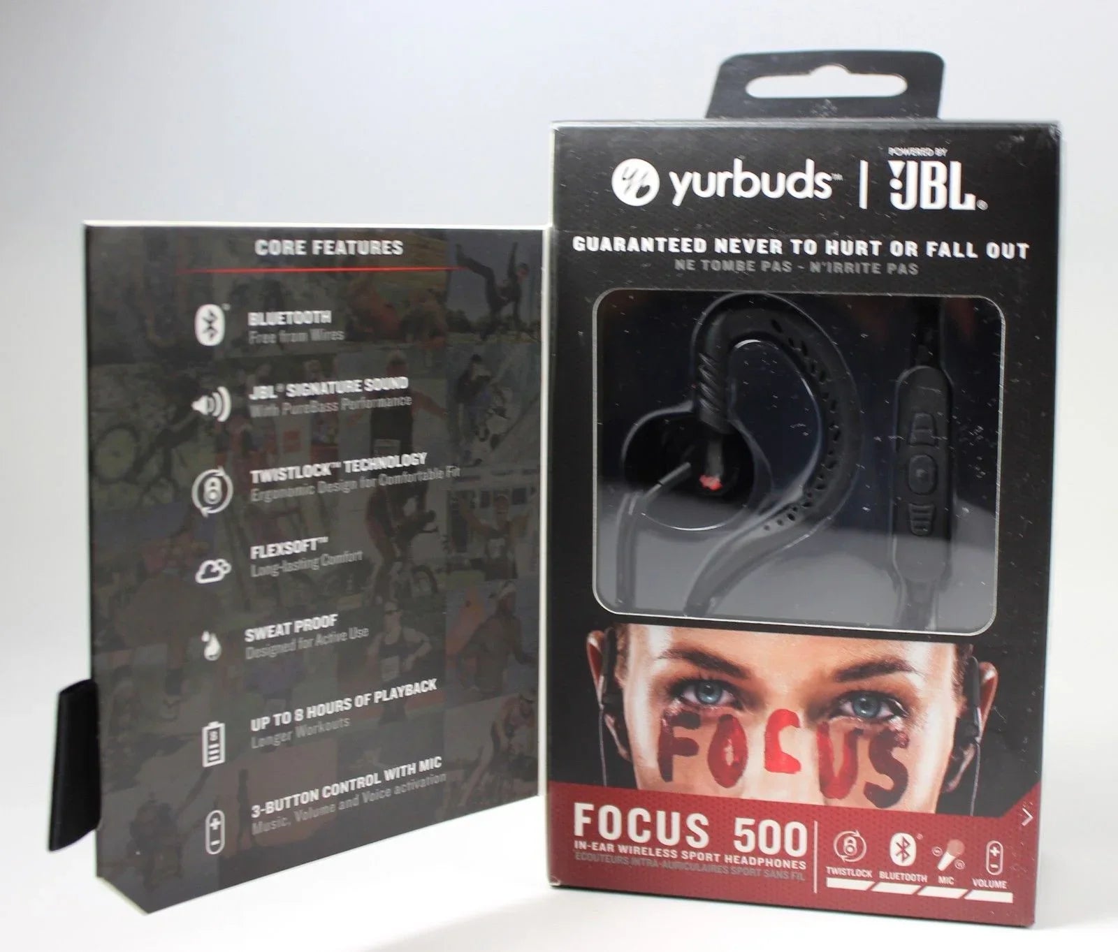 JBLFOCU500BLK Headphones Wireless Focus In-Ear Sport JBL 500