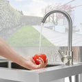 39.4 37.4 in Sink 19.1 x BENTISM Single Utility Prep x & w/Workbench Commercial Bowl