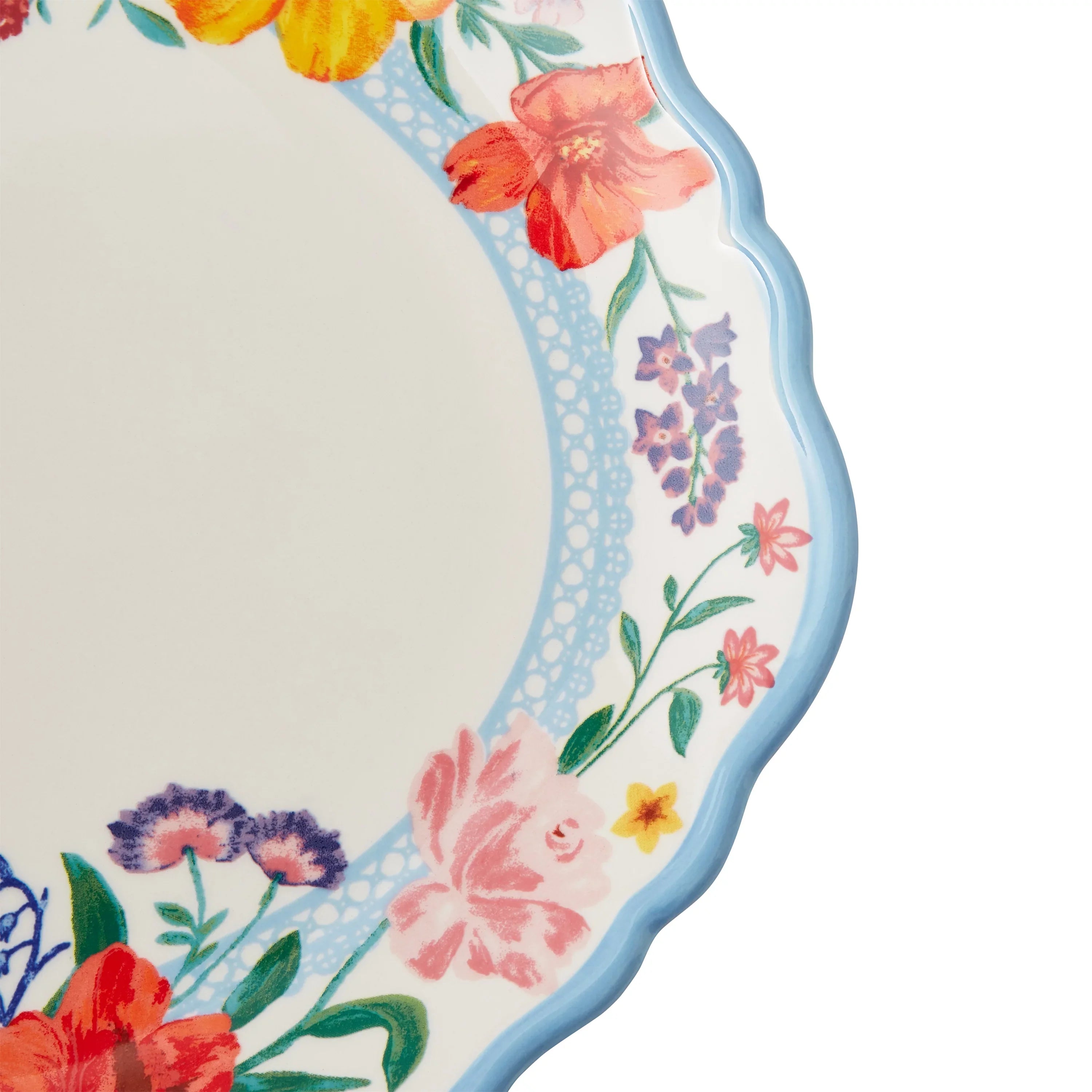 Blooms Brilliant Platter Woman Serve Stoneware Pioneer The