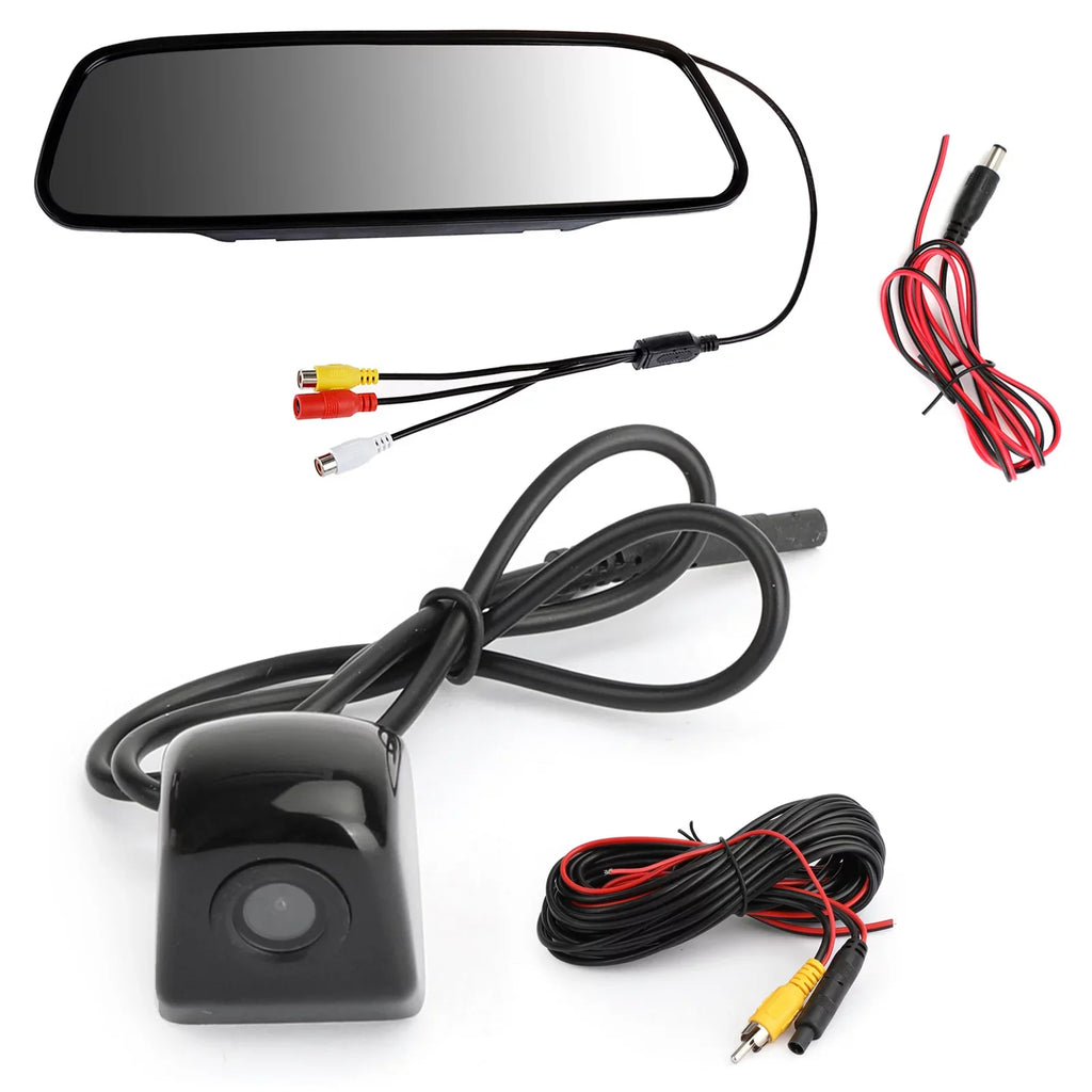 Kit Hornets Camera Vehicle 170 System Universal Car Monitor Mirror 5.0" TFT 2-DAY + Mad LCD