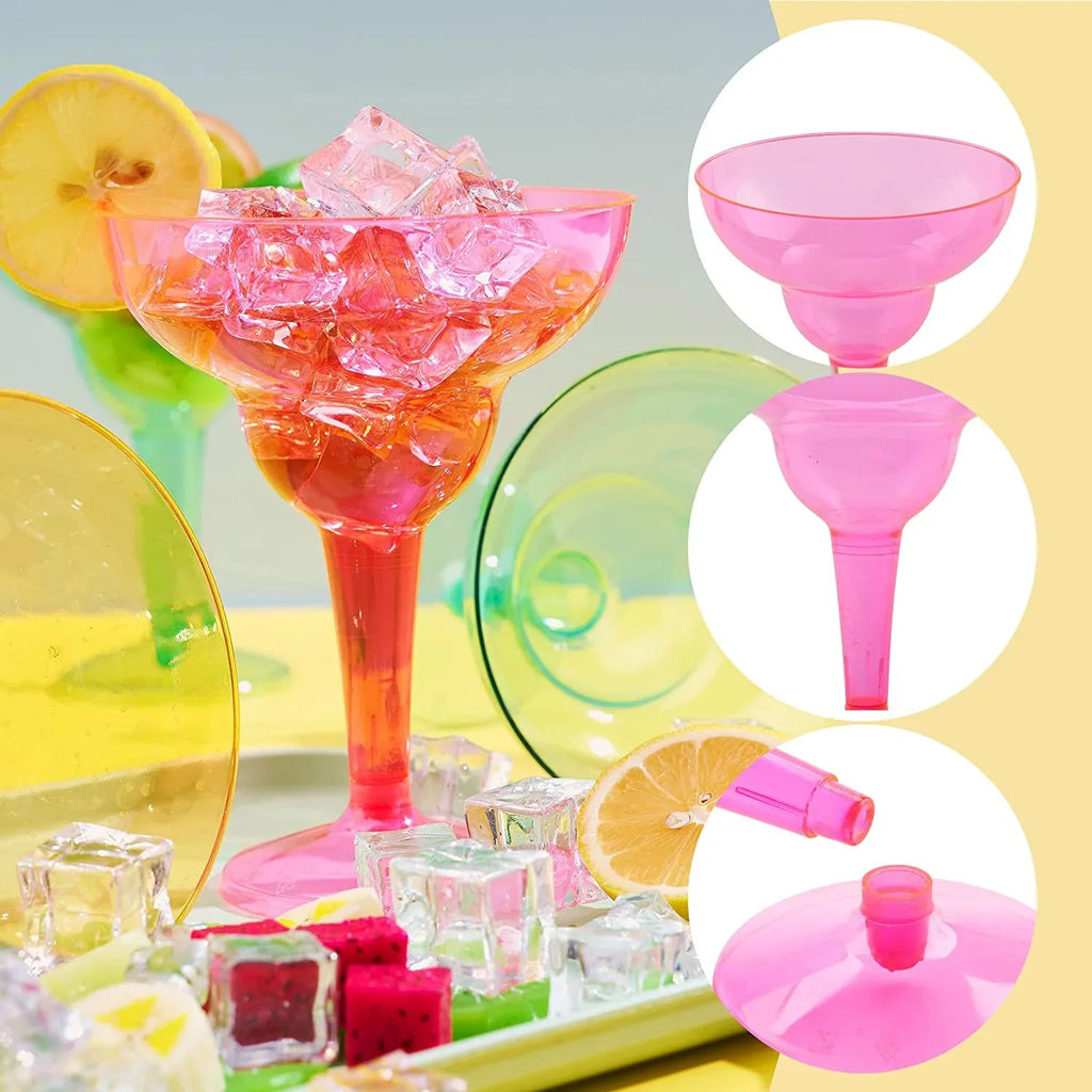 Cups Fun,Plastic Margarita Mayo JOYIN De Supplies Theme oz Party Fiesta 48 Margarita De Mexican Decorations,12 Decoration Party Glasses Cinco Party Mayo Glasses for Taco Cinco Plastic Pcs