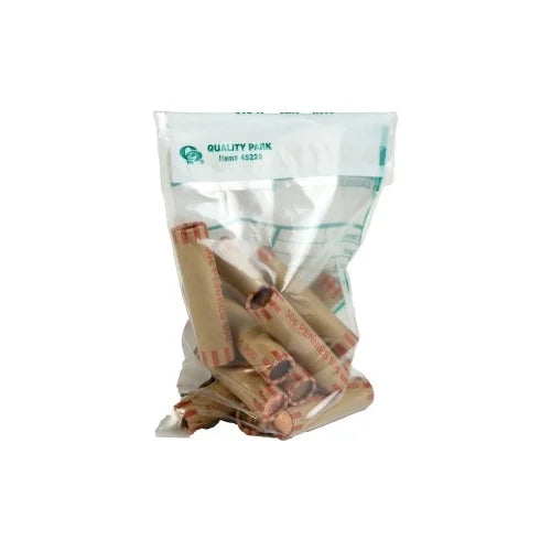 6" White Park Transporting Cash with - Transmittal Bags Width Length 100/Pack x Quality - 9" - Redi-Strip