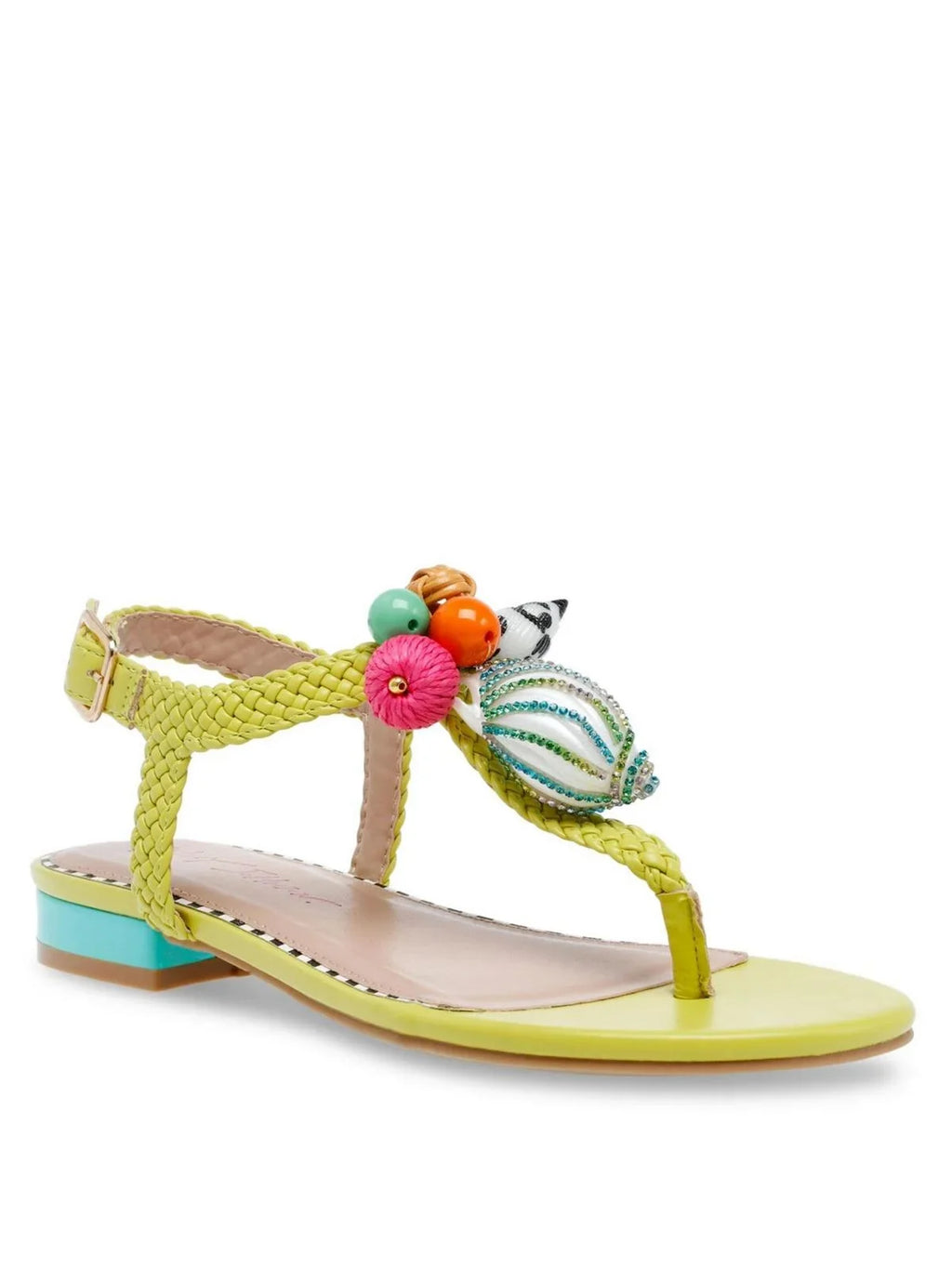 Embellished Womens Slingback Johnson Betsey Buckle Aleena Sandals