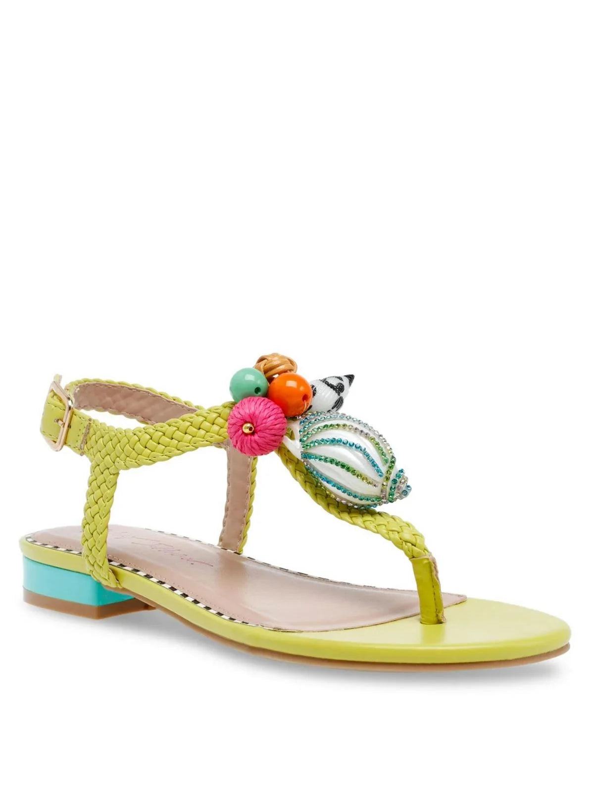 Embellished Womens Slingback Johnson Betsey Buckle Aleena Sandals
