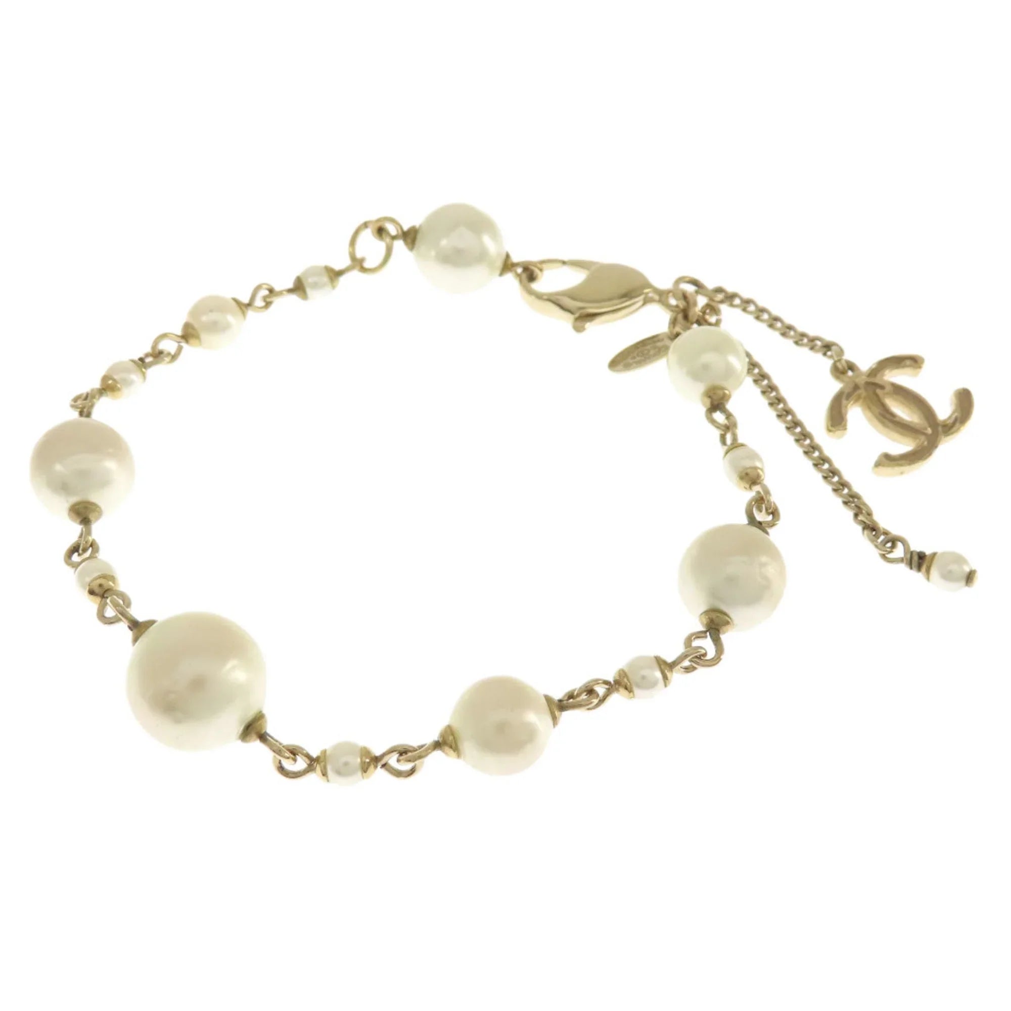 Mark Pre-Owned Pearl for CHANEL Faux Bracelet Coco (Good) Women