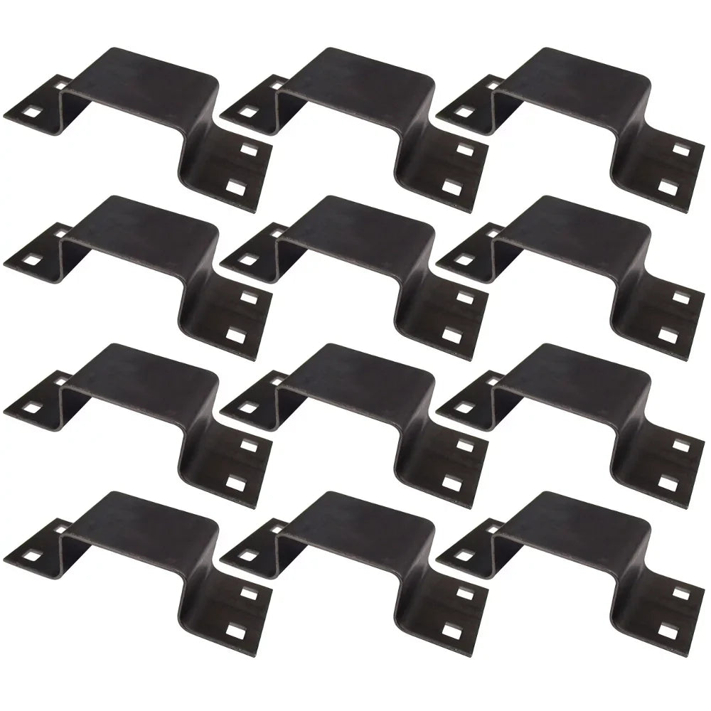 for Pocket Stake (12) Brackets 12 Gauge Trailer Body Bolt-On Steel Utility