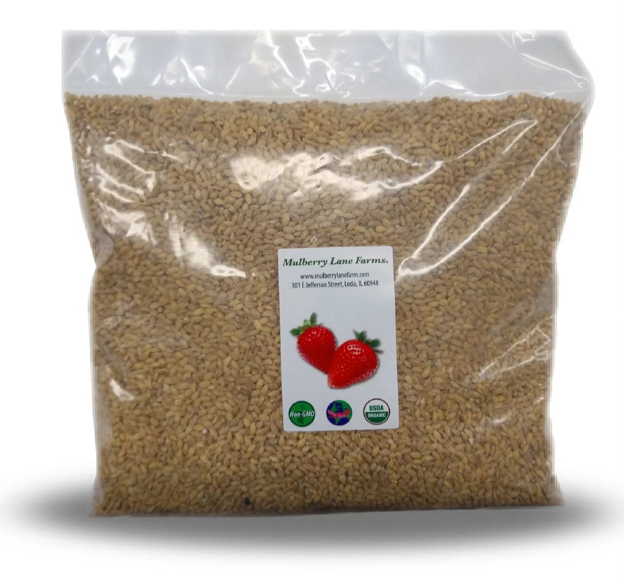 Lane Certified Barley Farms lbs) Five Mulberry Organic USDA by Hulled Pounds Bulk Non-GMO, (5