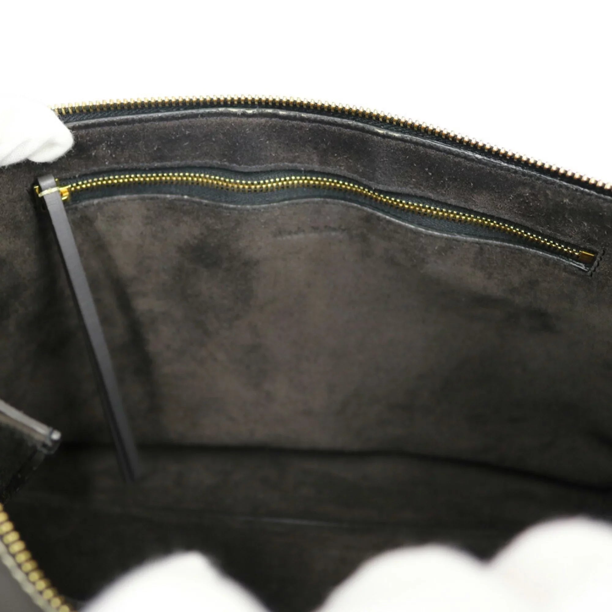 Pre-Owned Ladies Handbag Gray Celine CELINE (Fair) Edge
