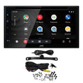 Camera Receiver Bundled CarPlay 6.8" Touchscreen Android Auto with Up Apple JVC Compatible & Back with KW-V66BT