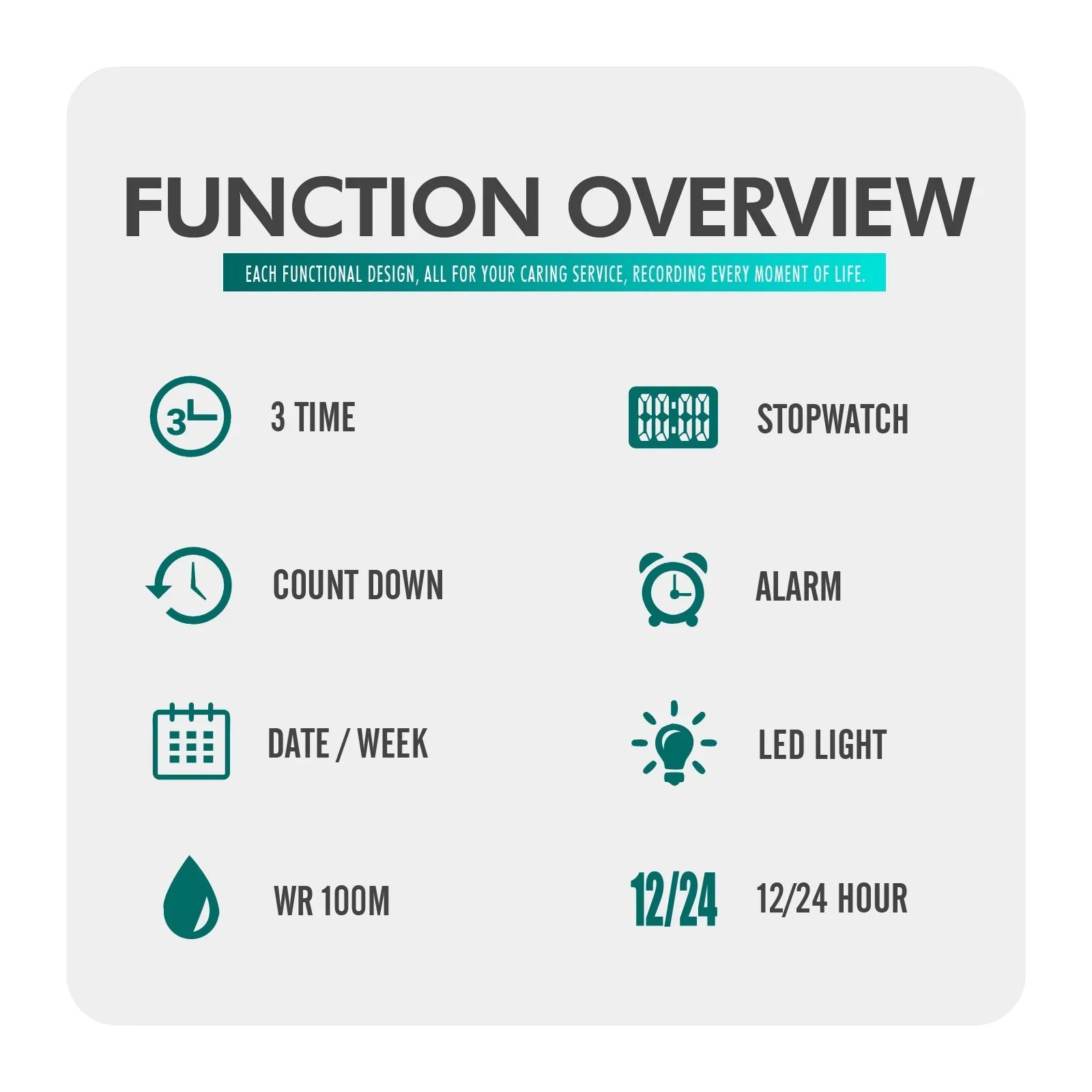 Count Men's Light Down Original Fashion Wristwatches Digital Watches Skmei Clock Waterproof Led - Man 100bar Brand Wristwatch Sport Luxury Top Watch