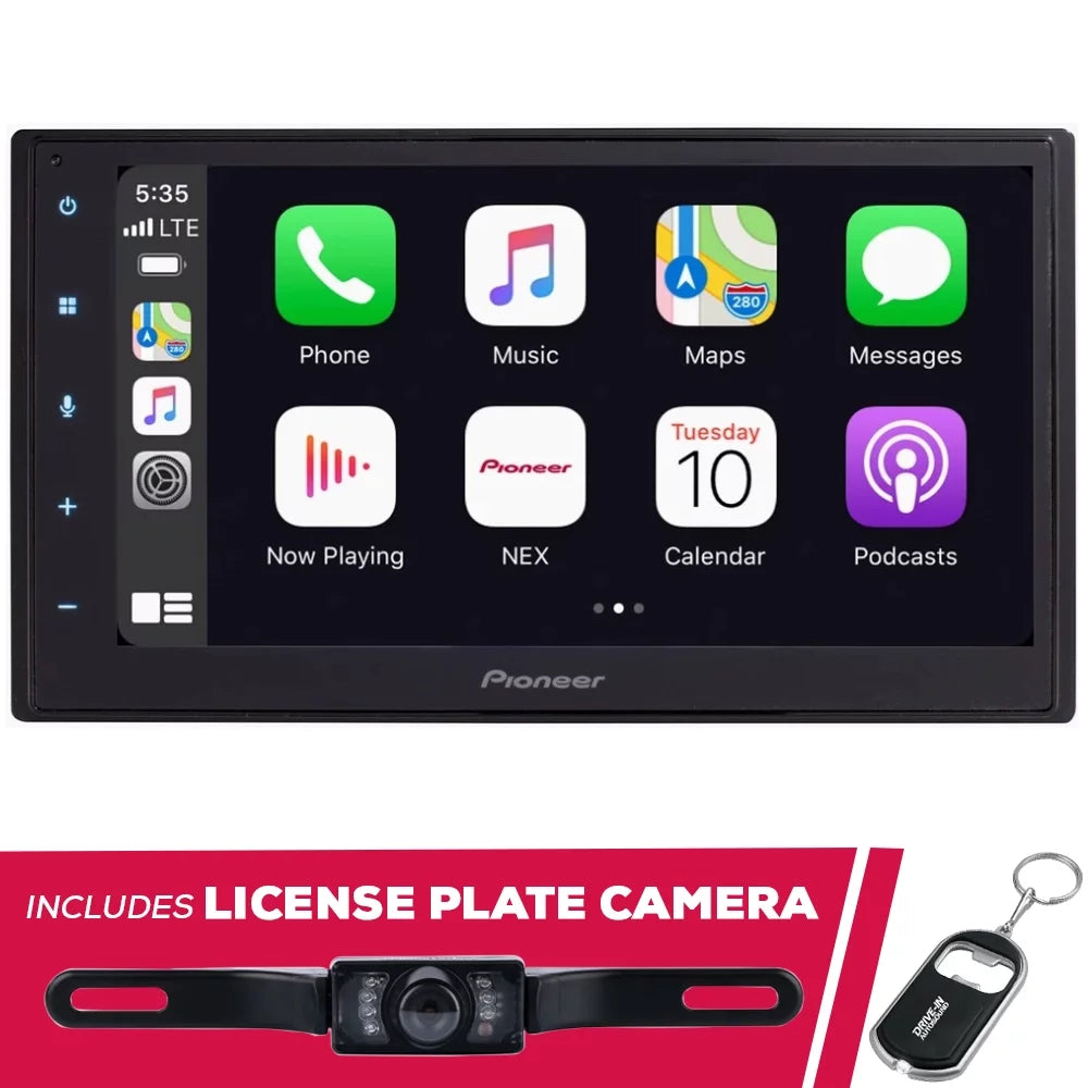 Digital Inch Camera 6.8 Plate Pioneer and License Media New Receiver DMH-W2700NEX