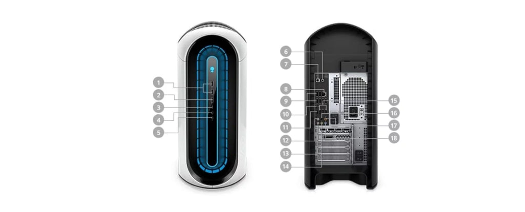 10GB RAM - Core 8 (Refurbished) Restored @ Alienware 1TB + 11th SSD Gaming - Desktop CPU 5 - Dell 32GB Gen HDD i7 1TB Cores Aurora 3080 - - R12 RTX (2021) GHz GDDR6X