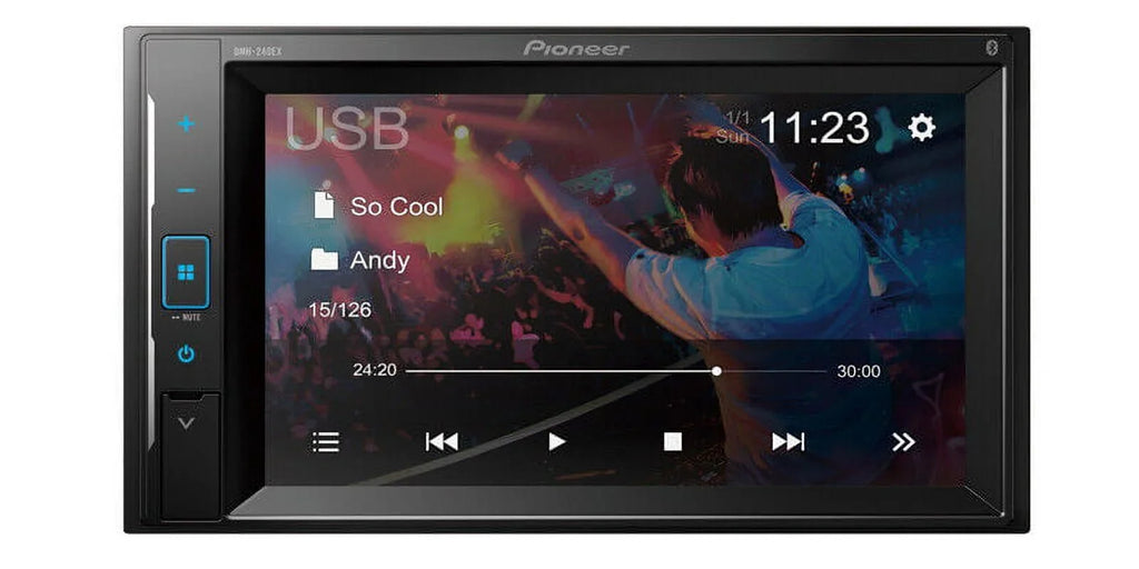 Bundle Car Camera Backup Pioneer Receiver + Rearview XX-20C DMH-240EX Touchscreen 6.2"