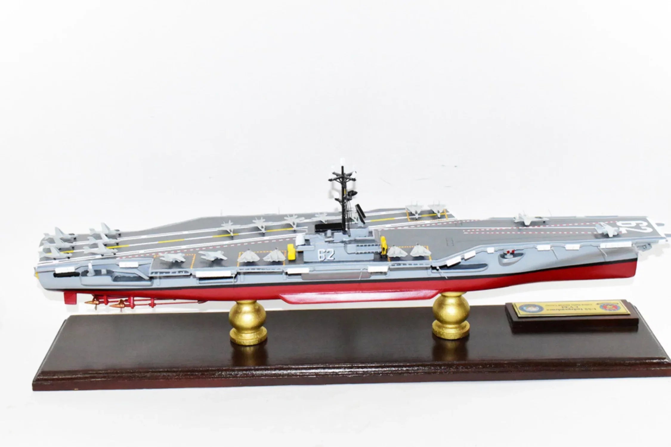 Model,Navy,Scale Aircraft Class USS Model,Mahogany,Forrestal Carrier CV-62 Independence