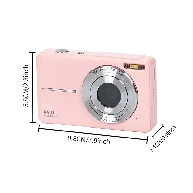 & Digital 1080P for Gift, f=7.36mm), Card, Camera Digital DC403 16X 1 Zoom Recording P Compact Piece Festival, Digital?Cameras, 32G Music Camera?for?Mother's Day Ff(F/3.2, Memory 44MP Multi-functional