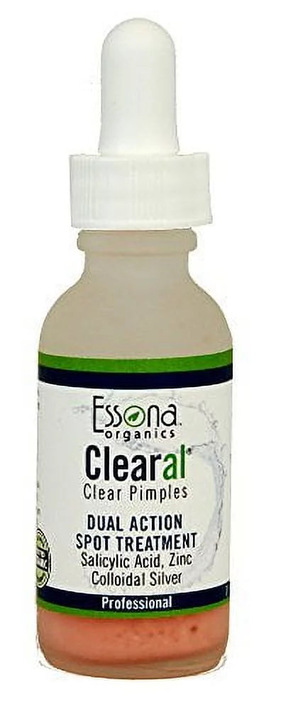 dropper. Pimple Clearal Professional Colloidal oz. Strength Action Treatment 1 Silver. with Dual Zinc, Acid, Salicylic Spot Overnight