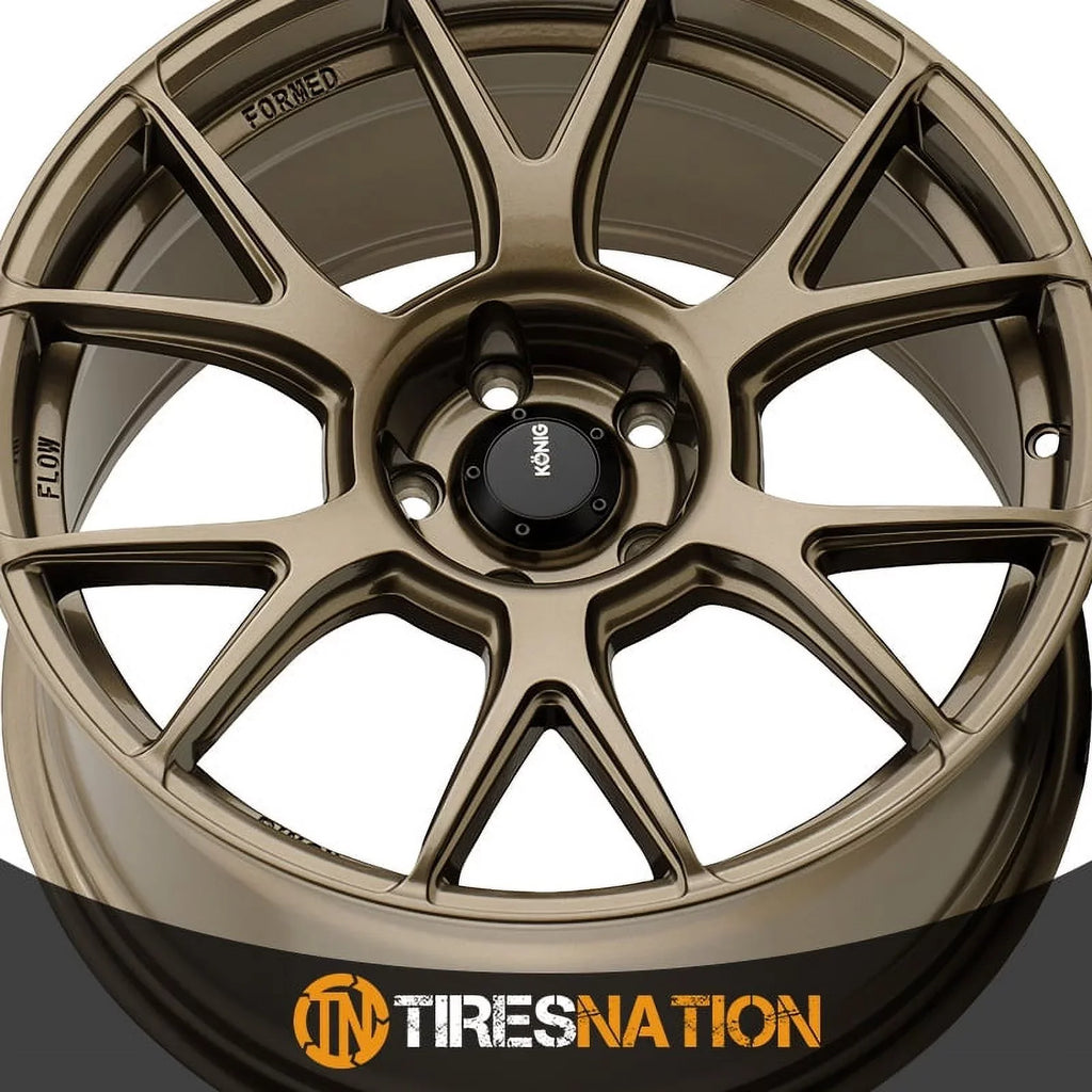 17x8 56BZ 4x100 Gloss Konig Bronze Wheel (45mm) Ampliform