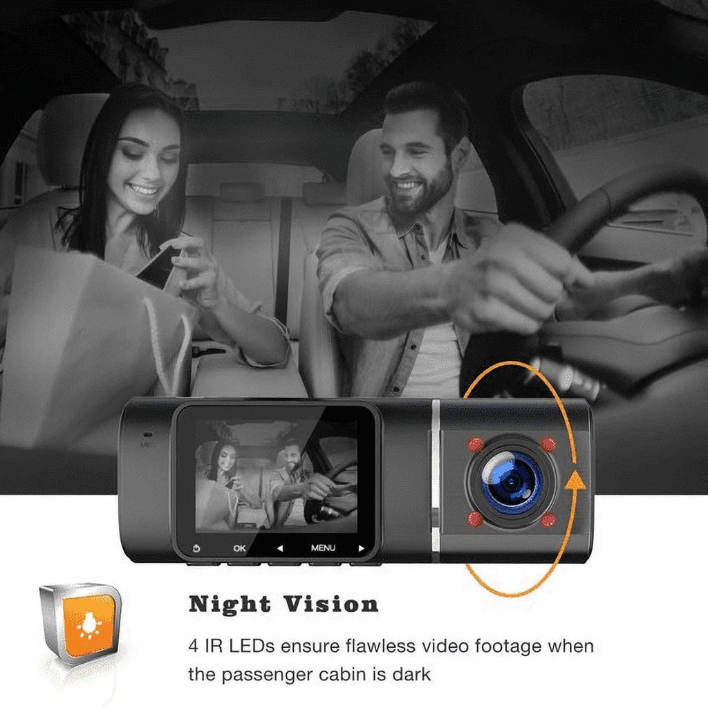 Display Night ,Parking ,IR Camera Dash Loop Inch G-Sensor, Recording, 1080P HDR 1.5 FHD LCD TOGUARD Camera Mode, Vision Cam Car Car