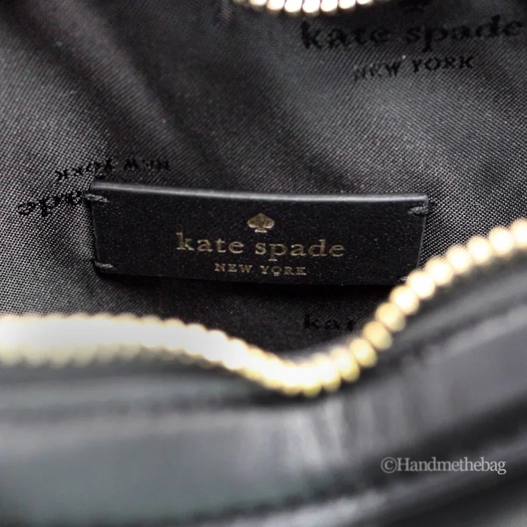 Spade Crossbody Smooth Shack Kate Heart Bag Quilted Black Leather Love