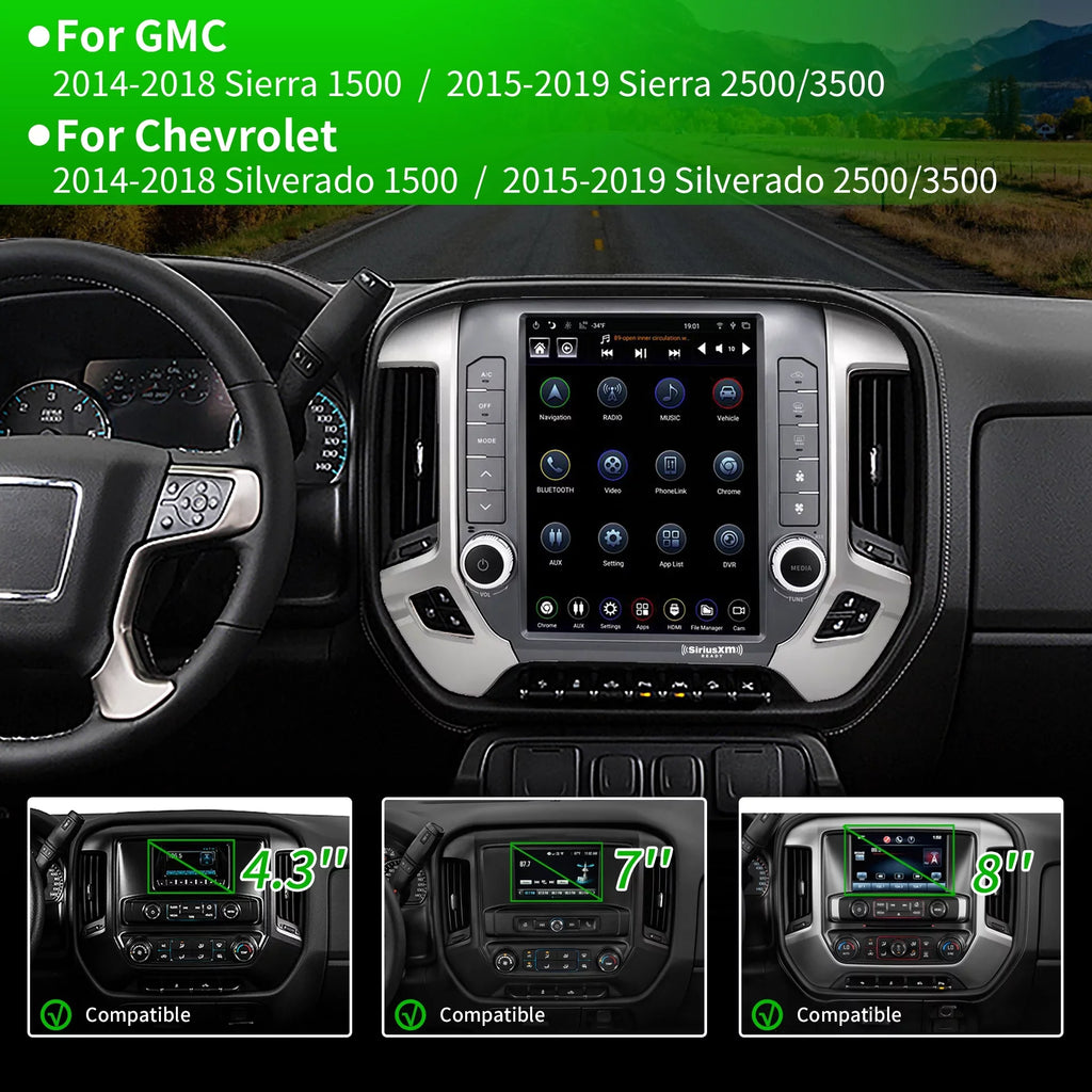 4G+64G 2014-2021 Apple SirusXm Silverado Carplay 2014-2019 Screen Navigator Linkswell Car Gen5 Replacement Auto radio GMC Raido Stereo GPS inch Android 12.1 Chevrolet for T-style Touch Truck