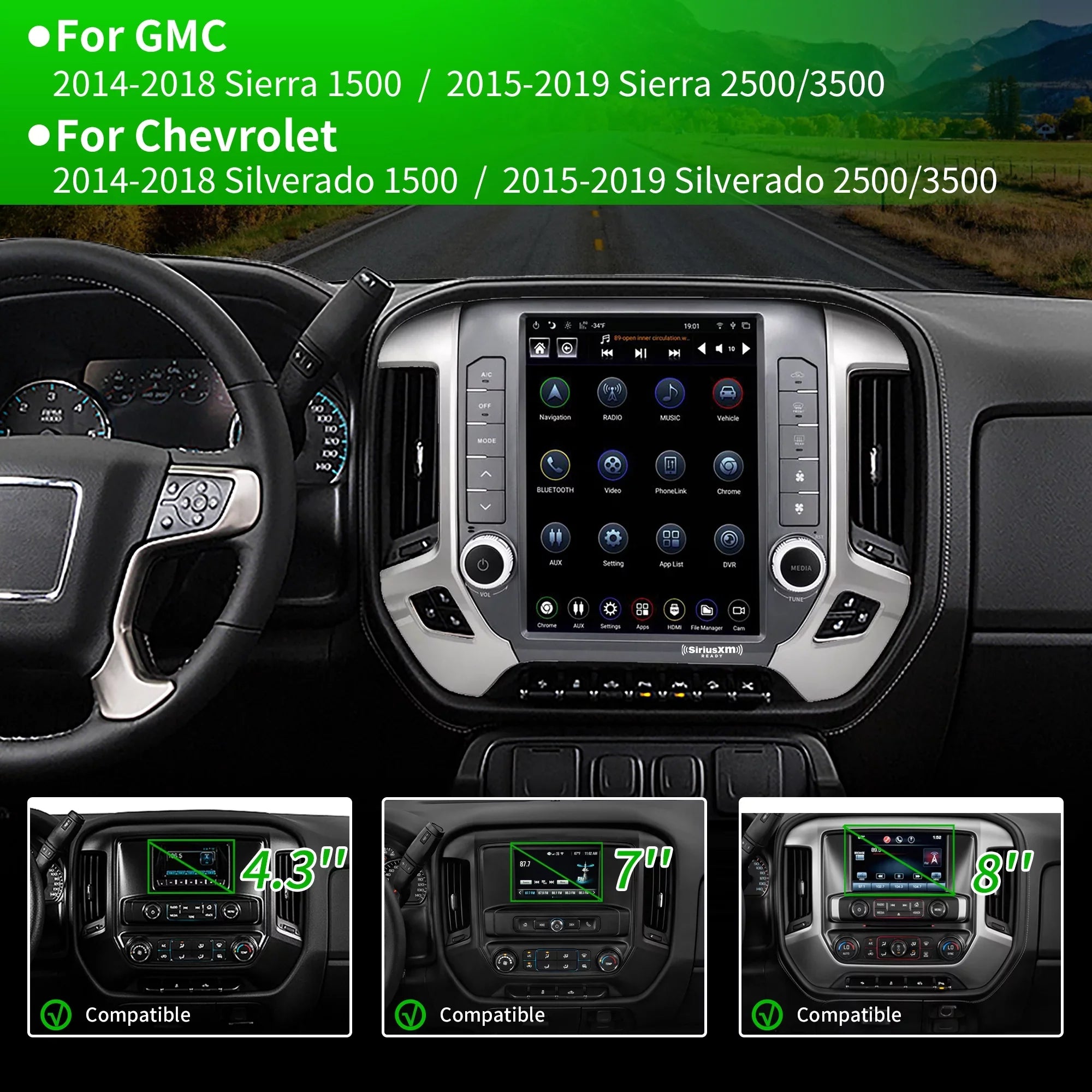 4G+64G 2014-2021 Apple SirusXm Silverado Carplay 2014-2019 Screen Navigator Linkswell Car Gen5 Replacement Auto radio GMC Raido Stereo GPS inch Android 12.1 Chevrolet for T-style Touch Truck