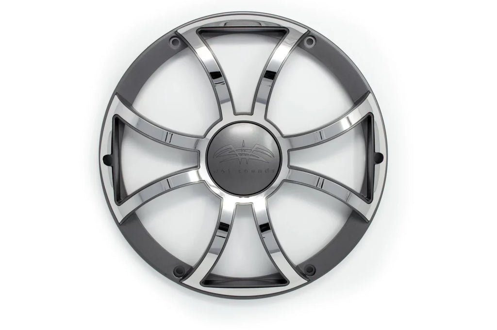 Wet Subwoofer Ohm Grill Gunmetal Sounds Stainless - Revo & Steel Subwoofer 4 Grill 12" & White -