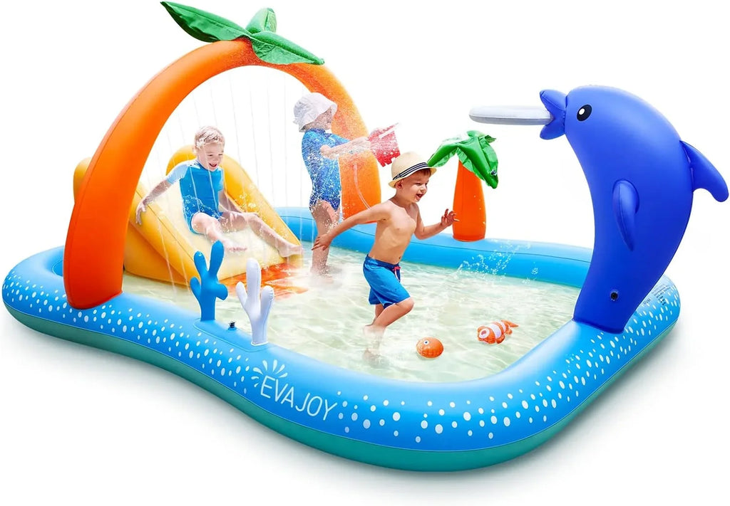 95 Kids, Rectangular Sable Backyard, Above Pool Pool, for 40in Swimming Inflatable Family, Outdoor Toddlers, x 75 Ground, x
