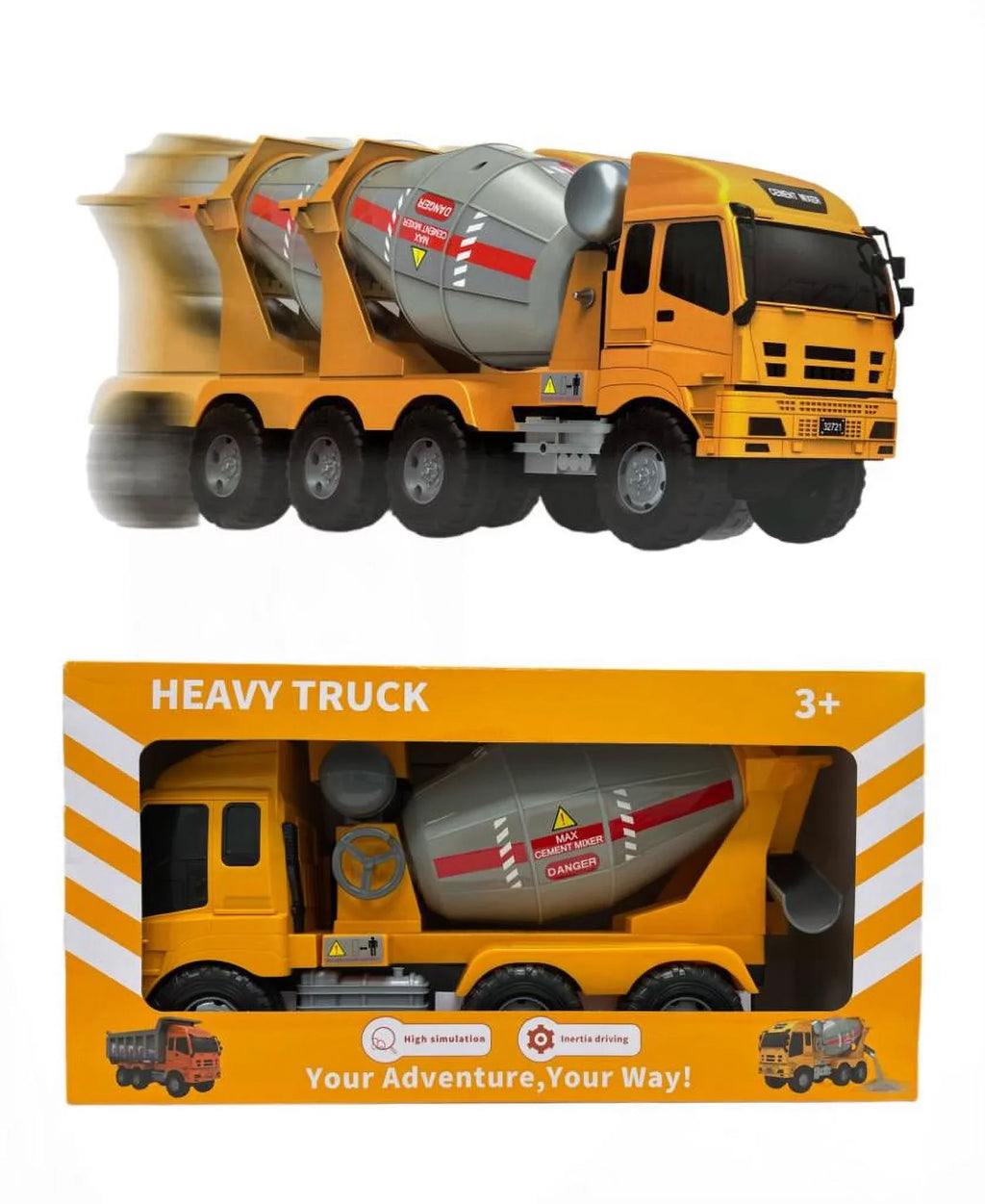 Daddy Concrete Truck Big Truck Cool Mixer Cement - XL Toy