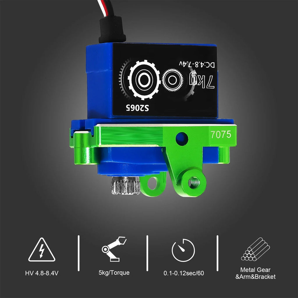 Clearance 1/18 Servo Mount Metal Servo Horn TRX4M Parts Saving RC Digital Season for 2023RC Micro Gifts Servo Holiday Upgrade and Car Gear with Servo