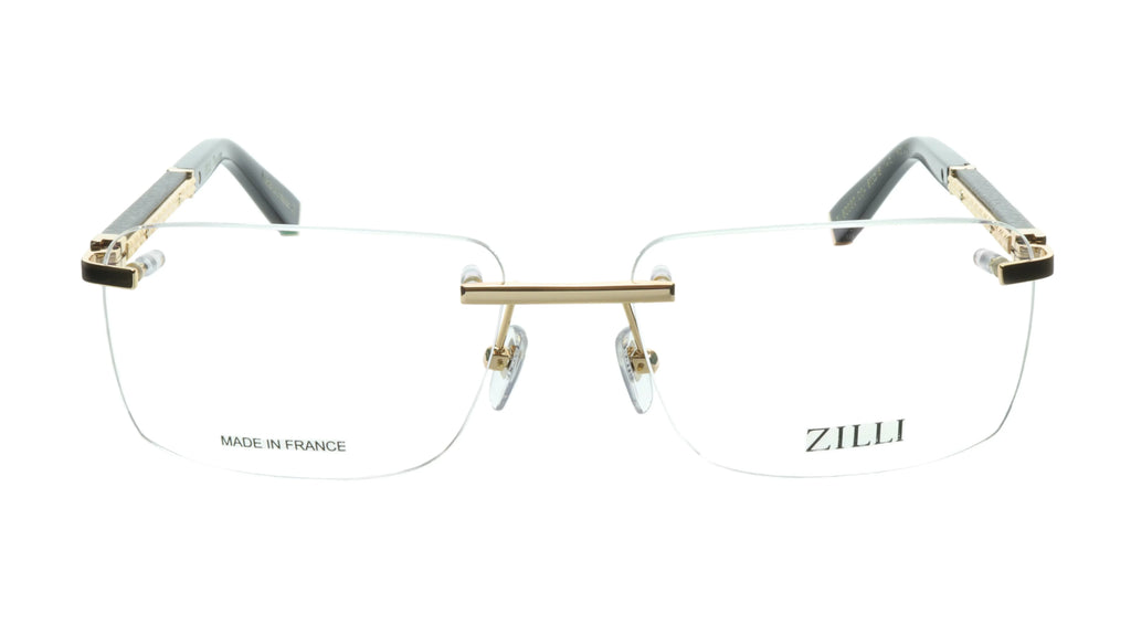 Rimless Eyewear High Titanium with Leather Quality Made and Real ZILLI
