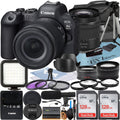SanDisk Camera Canon 24-105mm Case Mark Flash LED 128GB + Pack + ZeeTech Mirrorless II + + EOS Accessory Lens RF Card Memory 2 R6 with