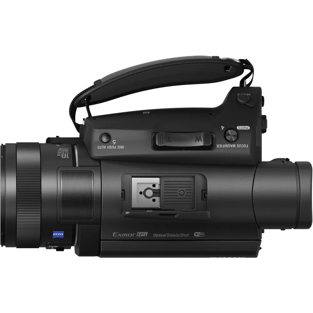 2 Hard Sony Handycam Camcorder Memory Camera + Batteries + M Card + HD 128GB Charger FDR-AX700 Video Case + extra 4K and