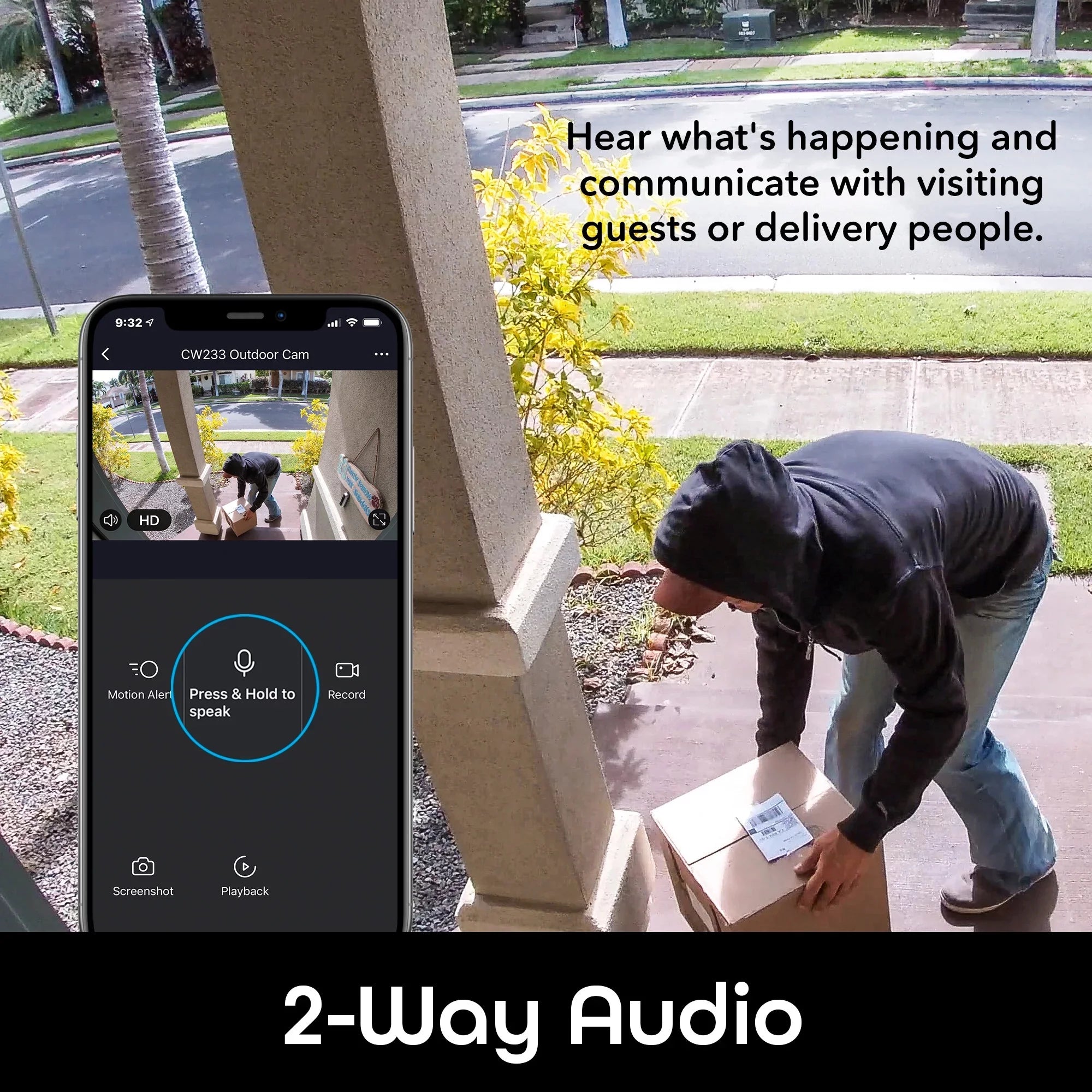 3 (Supports HD WiFi 2.4GHz Camera, Weatherproof, Security Outdoor 2-Pack Geeni Hawk IP66 1080p Only Smart Wi-Fi)