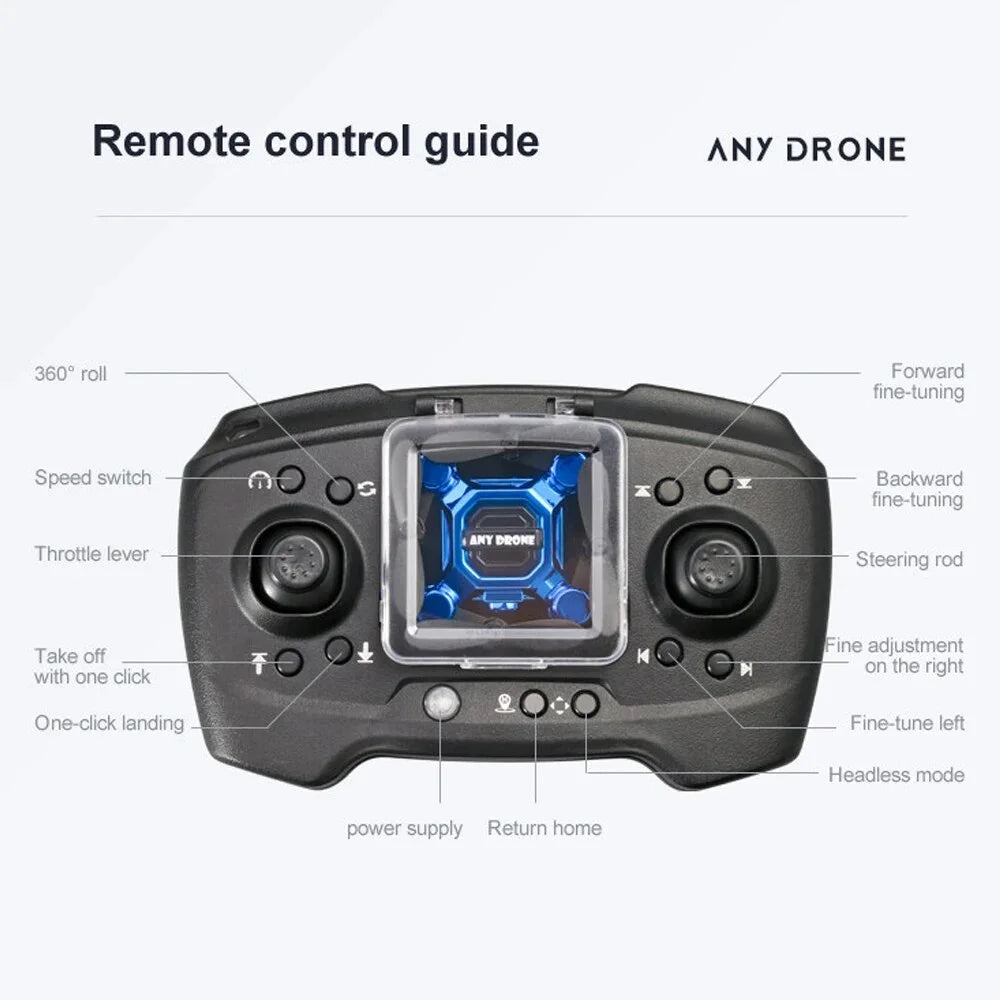 Aircraft Drone One Hovering Beginners for Kids, HD Headless Mini Suitable Quadcopter RC Flip for Toys K04 Auto Foldable Key 360¡ã Drones RC Gift Camera Land