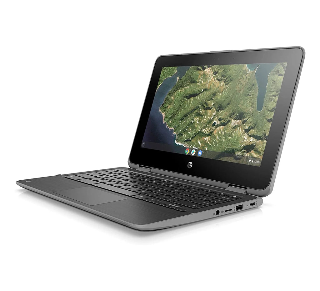 HP 11 A Touchscreen OS, Chromebook 4GB, 1.1GHz, GRADE N4100 x360 Celeron Restored 11.6inch (Refurbished) G2 Chrome HD, Webcam, 32GB-SSD,